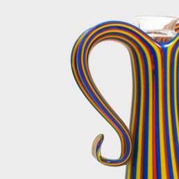 Vasi di Murano Anni 70 Anna Gili glass vases Rigati