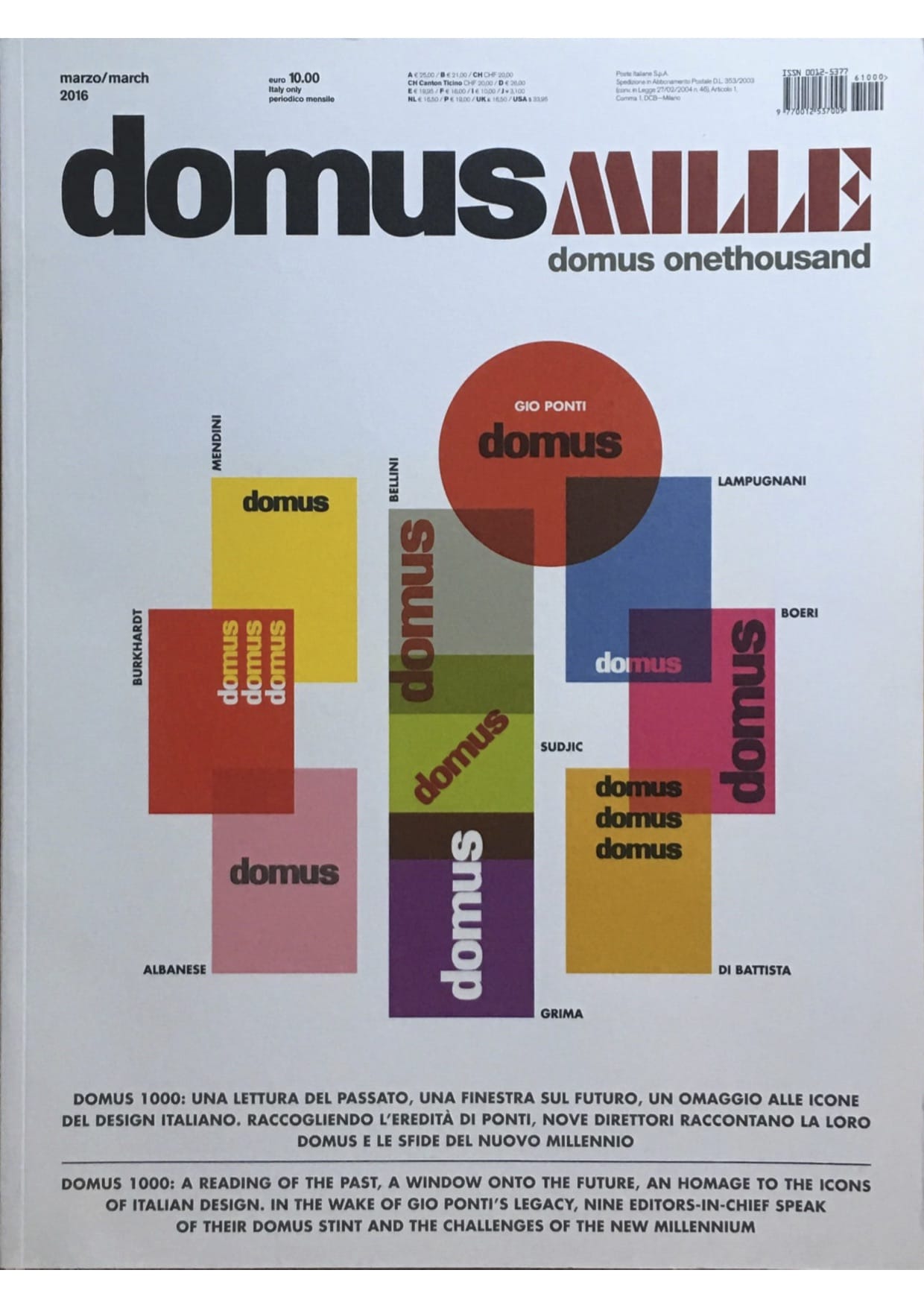 Anna Gili Press Domus Mille 2016