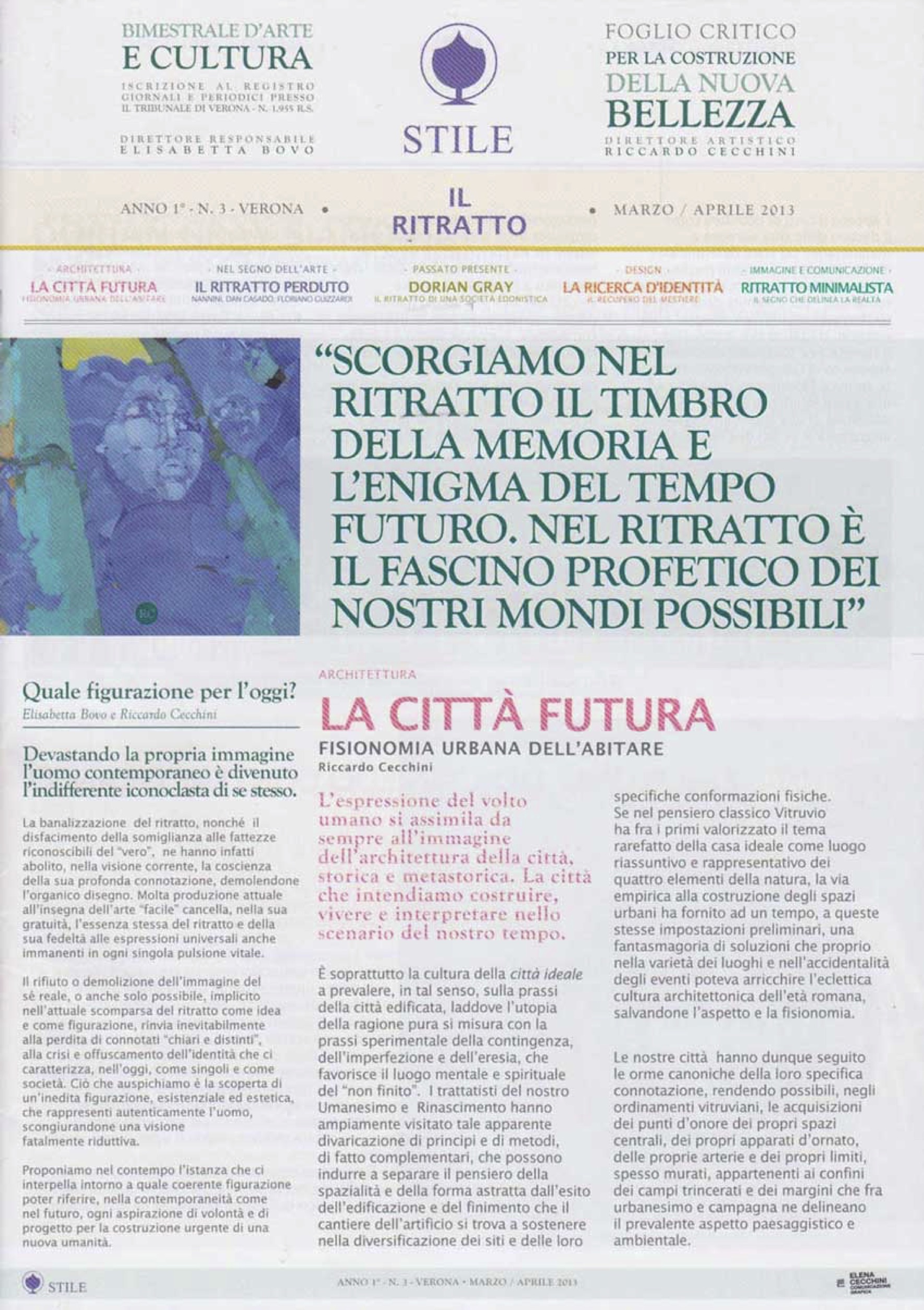 Press Anna Gili - Stile il ritratto 2013